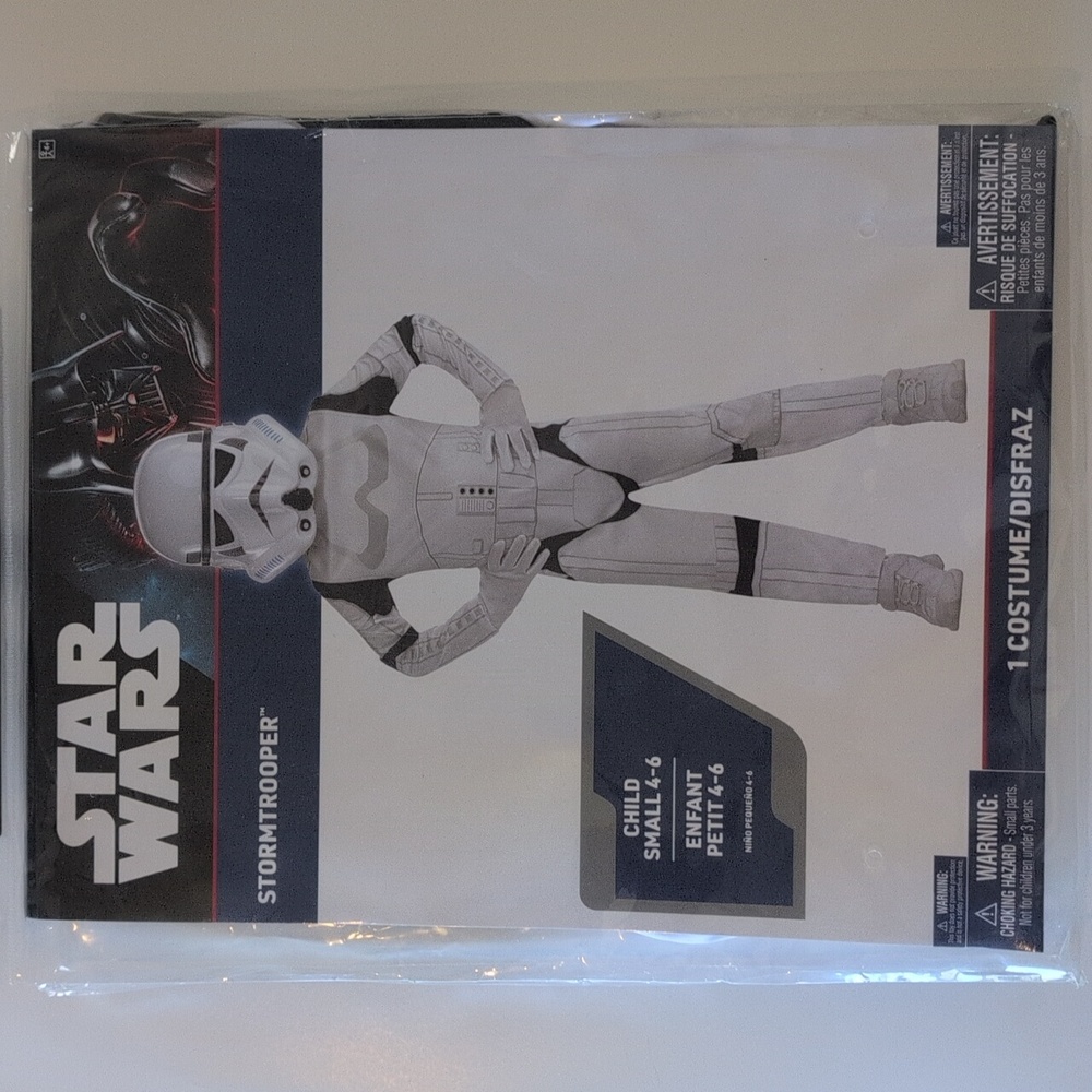 Star Wars White and Black Stormtrooper Costume for Kids - Picture 2 of 10